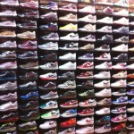 NYC wall of shoes